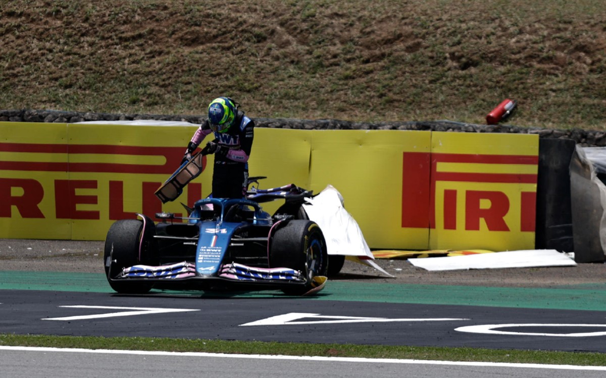 Video | F1: Así fue el fuerte choque entre Ocon y Alonso en el GP de Brasil