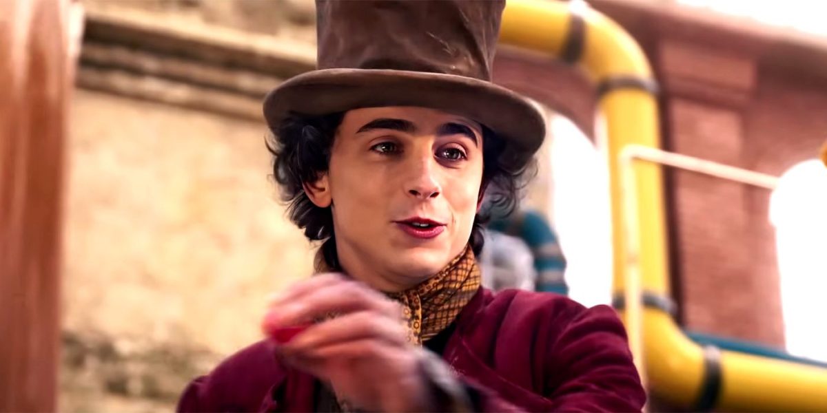 1 Wonka Chocolate es una devolución de llamada al chicle de Violet de la versión de 1971