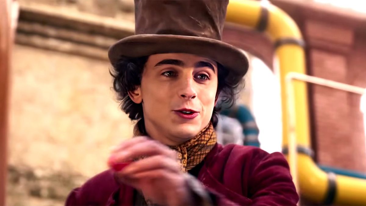 1 Wonka Chocolate es una devolución de llamada al chicle de Violet de la versión de 1971