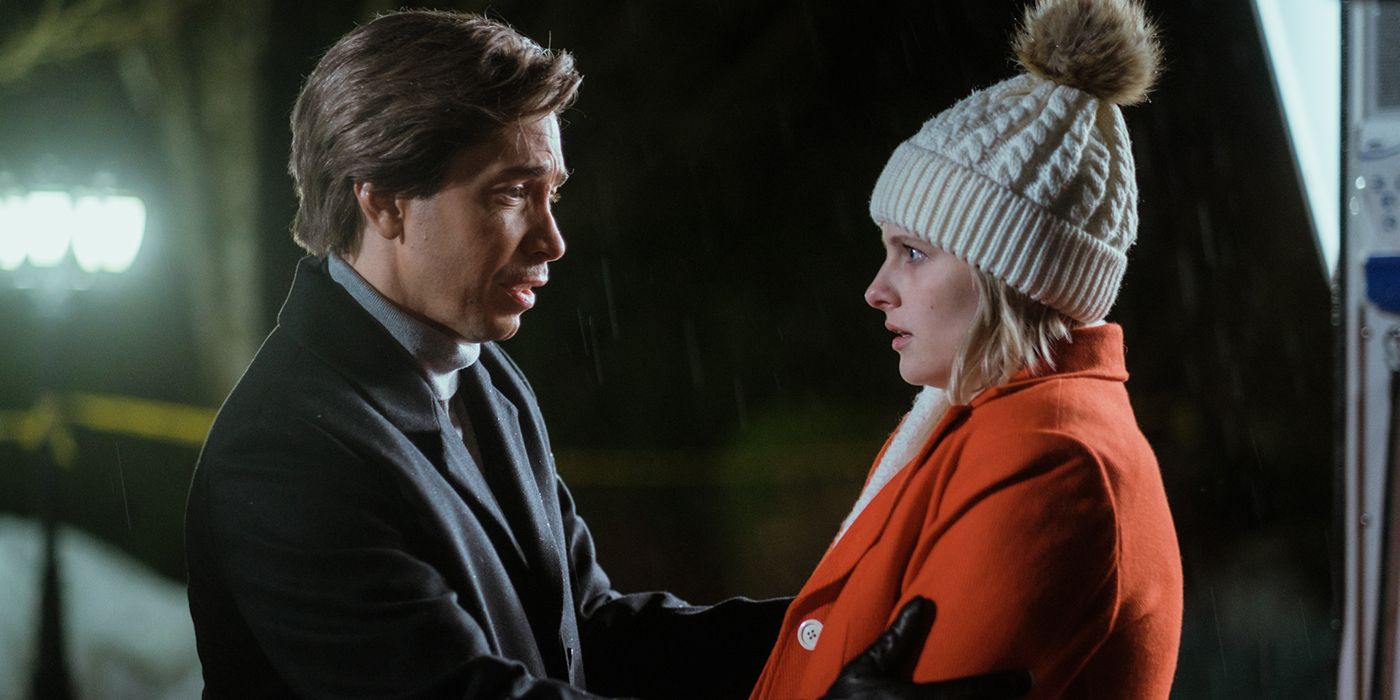 Justin Long y Jane Widdop en Es un cuchillo maravilloso
