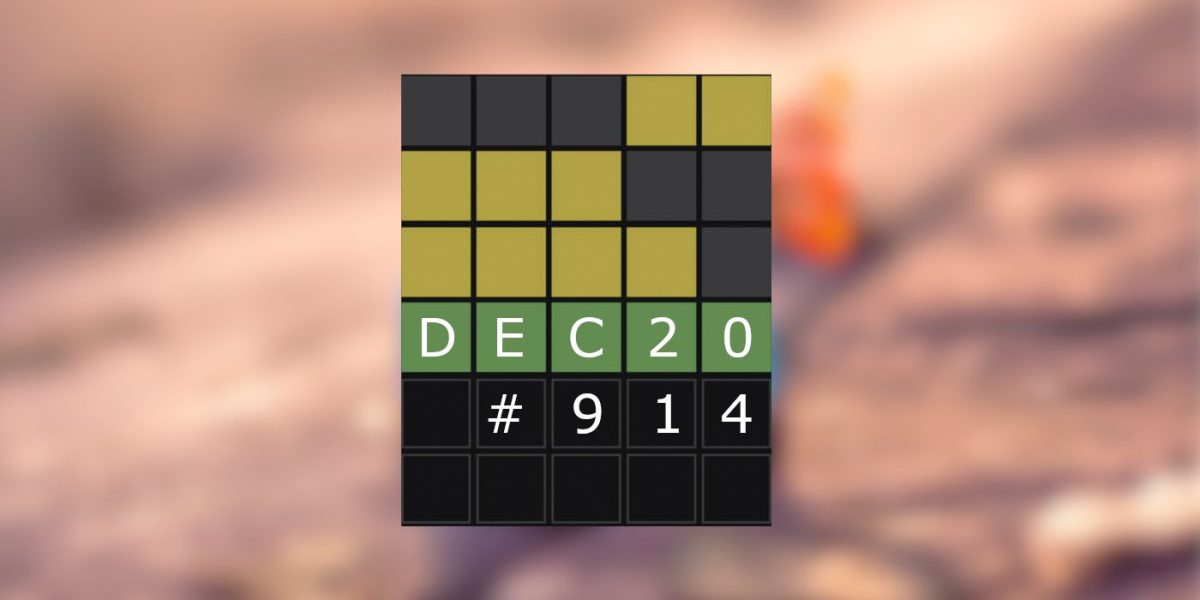 Respuestas y sugerencias de Wordle de hoy para el 20 de diciembre de 2023 (rompecabezas n.° 914)