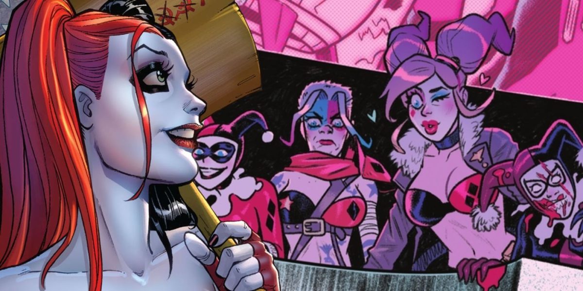 “Across the Clowniverse”: El multiverso de Harley Quinn choca en un espectacular metaarte