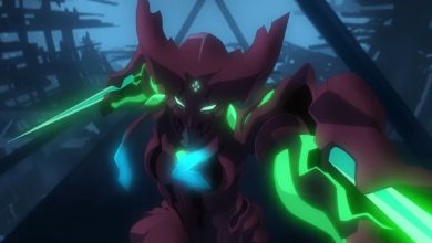 Rouge from Metallic Rouge in her red mecha suit