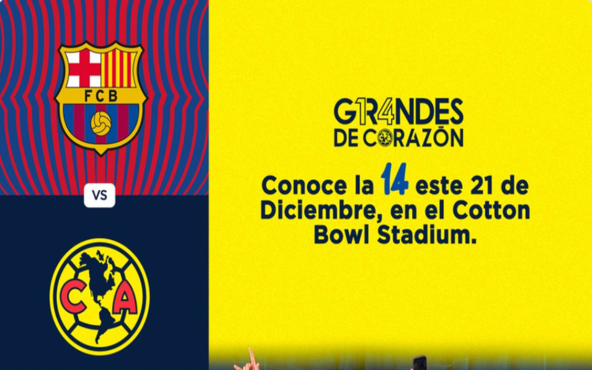 Cierran América y Barcelona el año con millonario amistoso en Dallas | Video