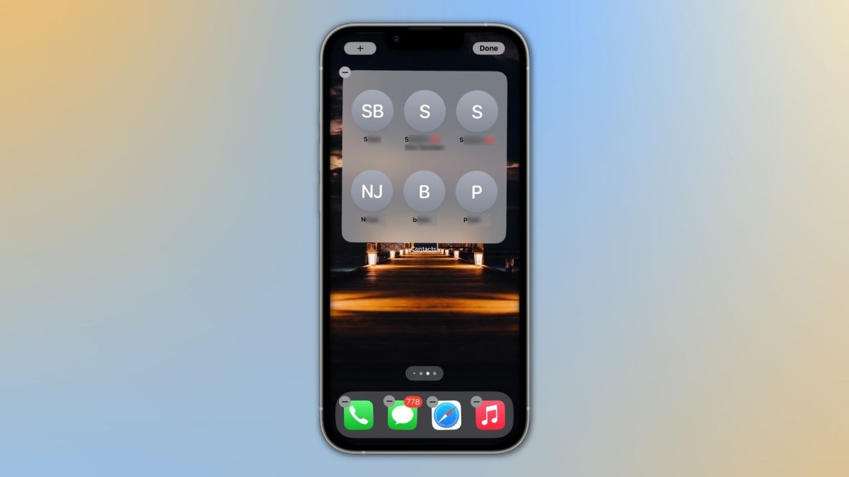 Cómo agregar el widget de contactos a la pantalla de inicio de su iPhone