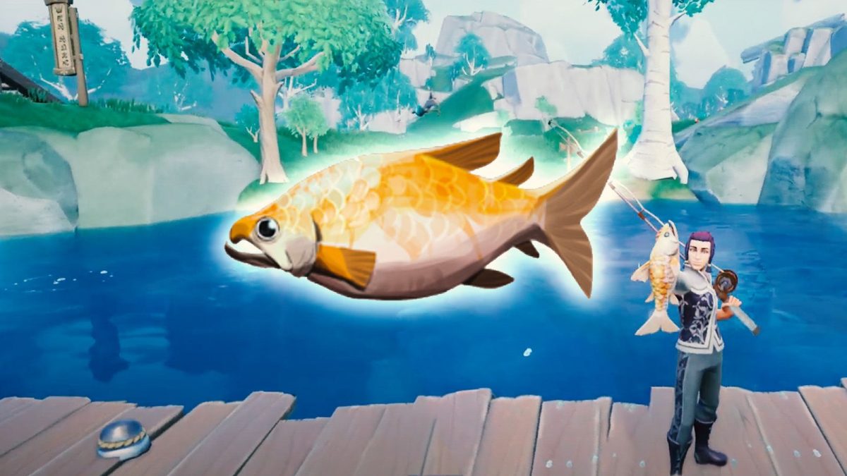 Cómo encontrar (y pescar) un salmón dorado en Palia
