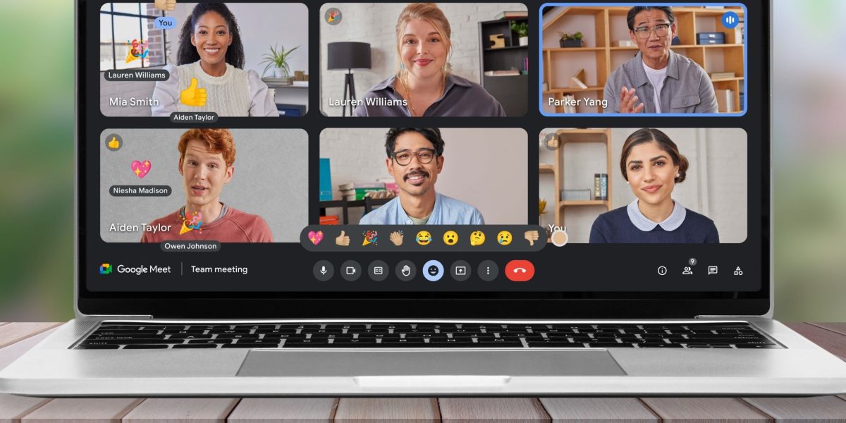 Cómo utilizar reacciones emoji en los videochats de Google Meet