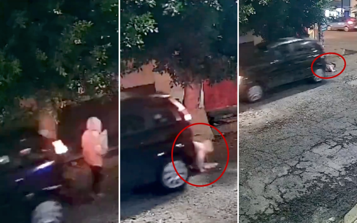 Conductor atropella a mujer de 85 años y pasa por encima de ella al huir | Video