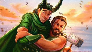 El arte de la reunión de MCU de Loki y Thor finalmente hace que Loki sea digno