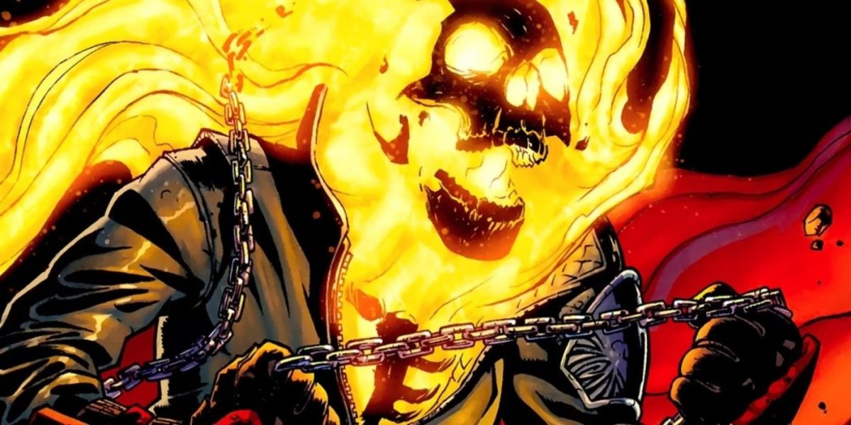El aterrador compañero de Ghost Rider, "Kid Vengeance", tiene una bicicleta en llamas en un fanart asombroso