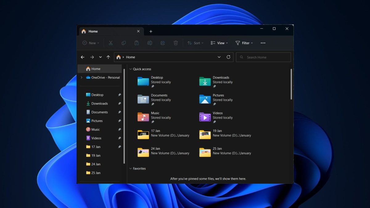 El renovado Explorador de archivos de Windows 11 podría integrar Microsoft 365 y OneDrive
