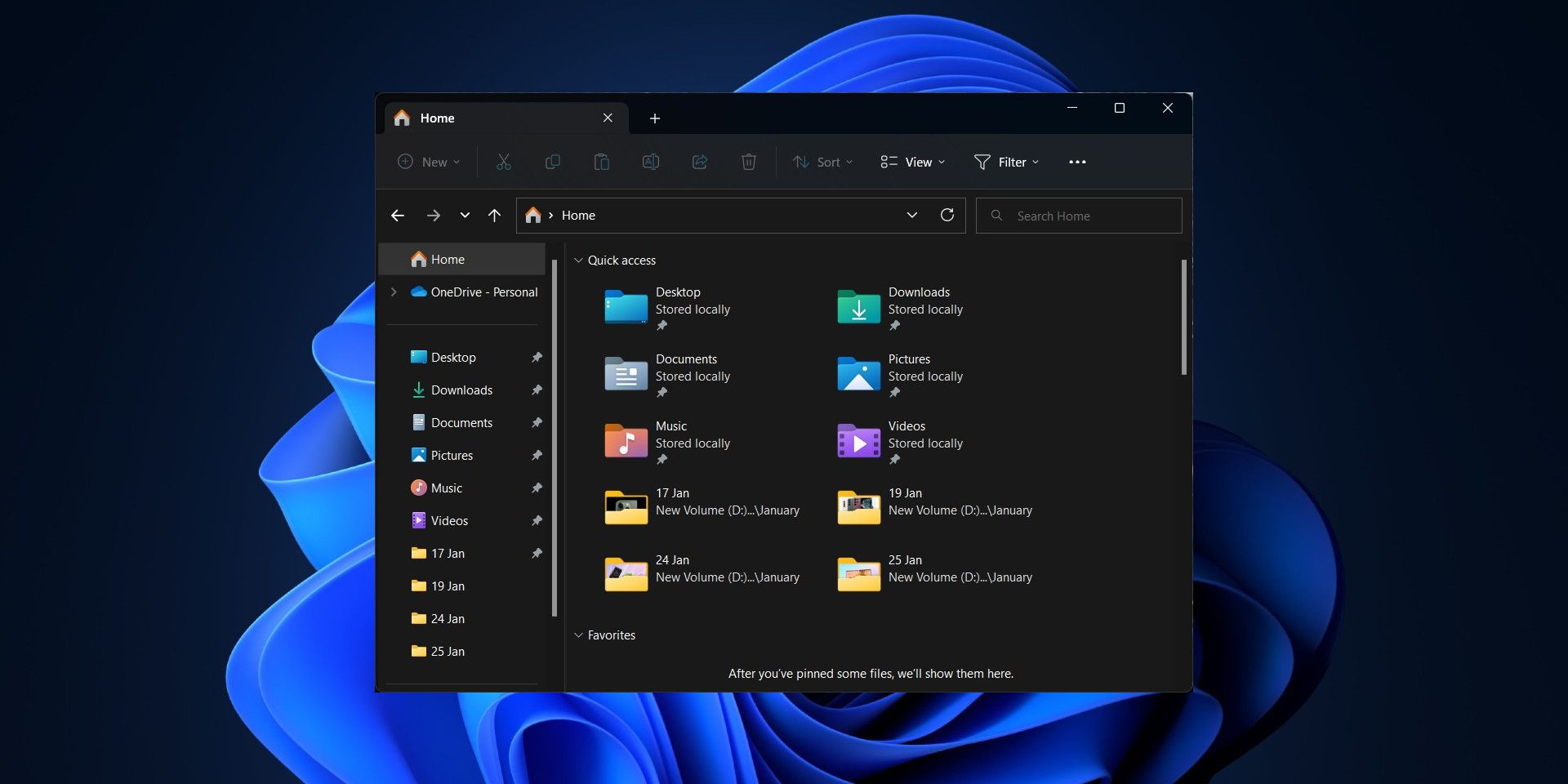 El renovado Explorador de archivos de Windows 11 podría integrar Microsoft 365 y OneDrive