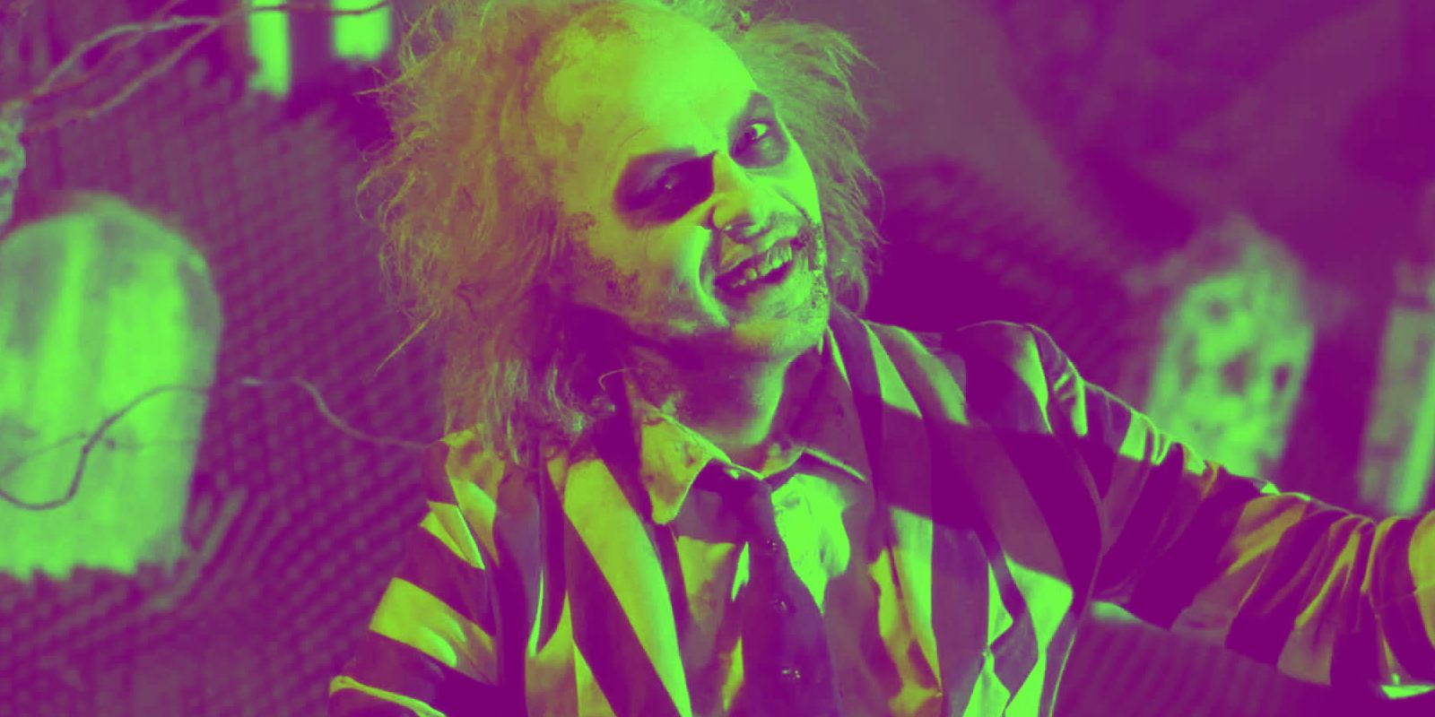 El tema de la vida futura del guión original de Beetlejuice explica por qué decir el nombre de Beetlejuice tres veces lo invoca