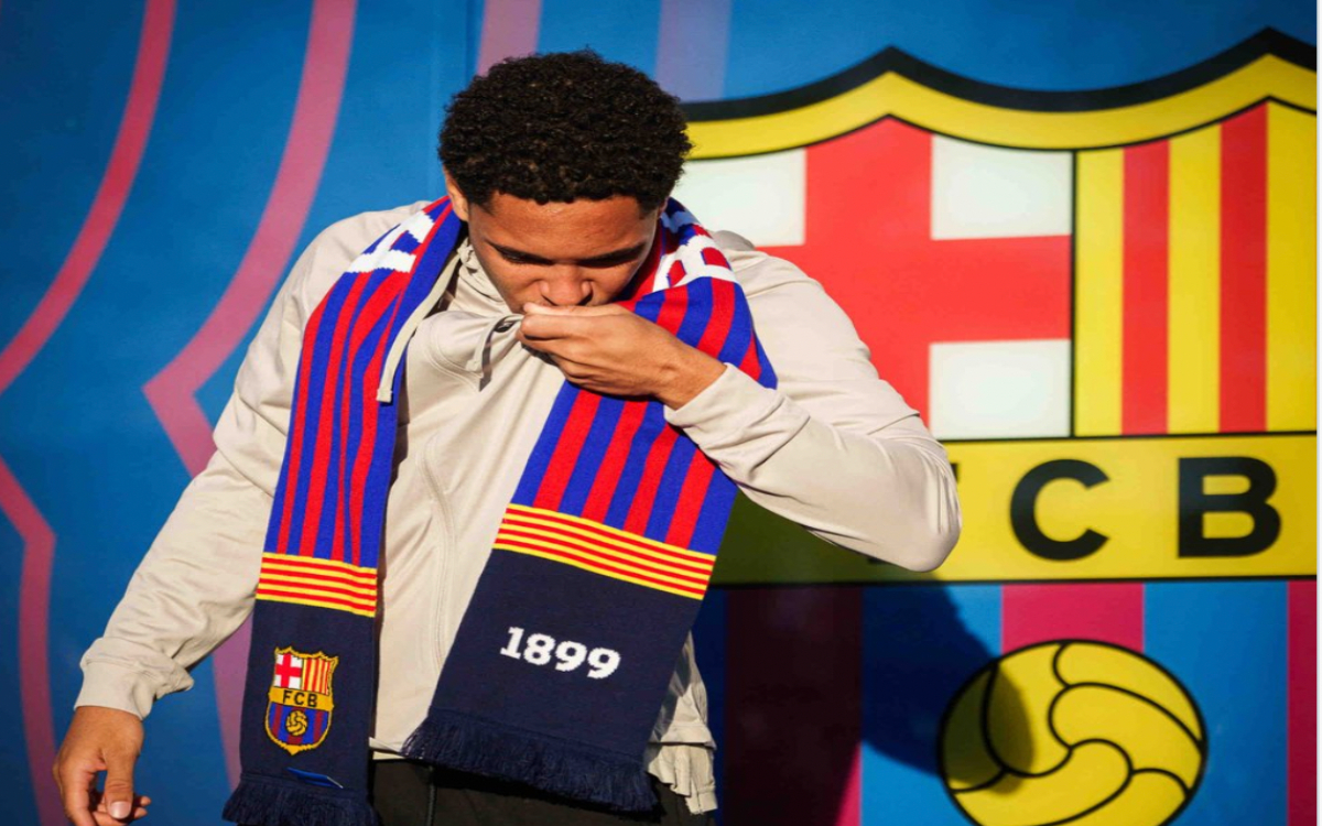 “Es un sueño hecho realidad (fichar por el Barsa)”: Vitor Roque | Video