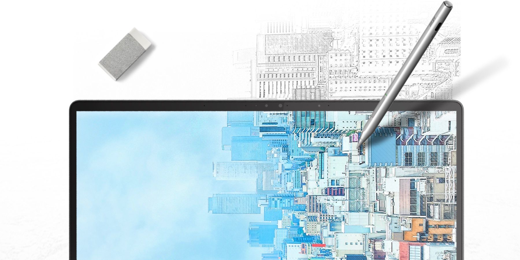 Este MSI Stylus funciona tanto en pantallas como en papel