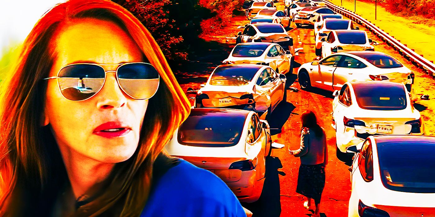 Explicación de la escena de Tesla de Leave The World Behind: por qué y cómo los autos hacían ESO