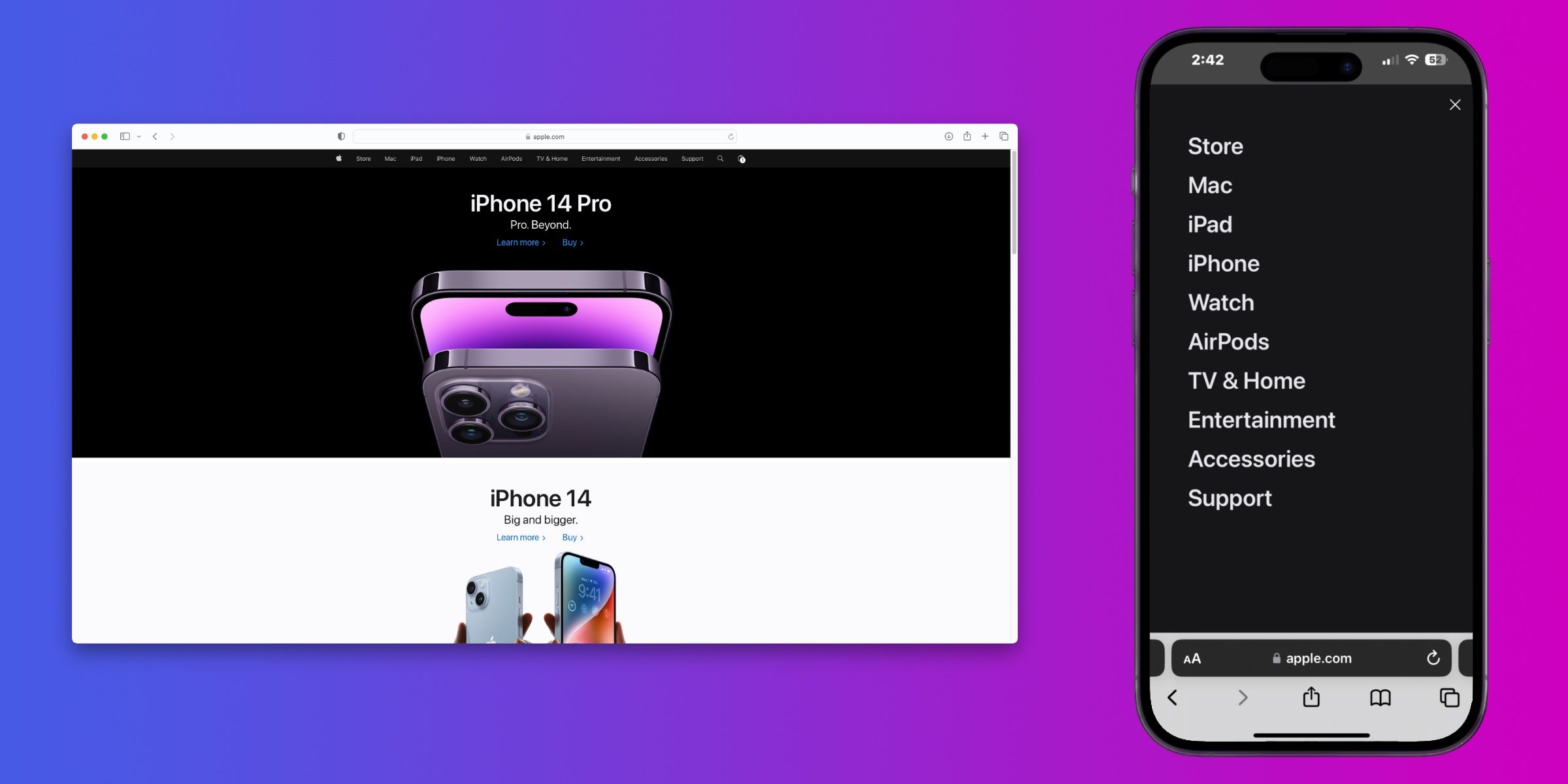 La renovación del sitio web de Apple es una gran mejora para los visitantes móviles