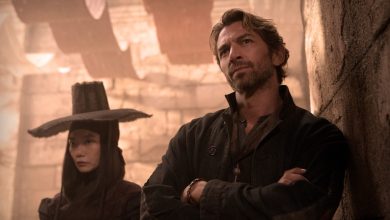 Bae Doona and Michiel Huisman in Rebel Moon - Part One: A Child of Fire