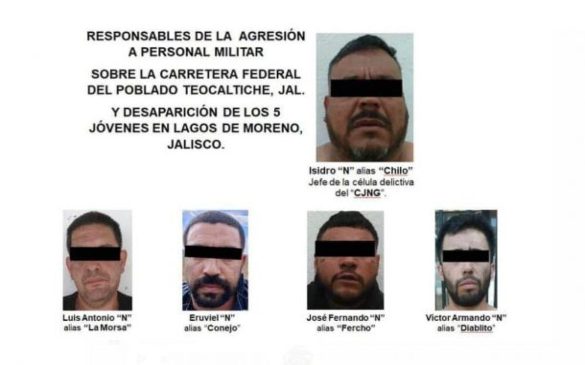 Lagos de Moreno: Detienen a presuntos captores de los cinco jóvenes desaparecidos