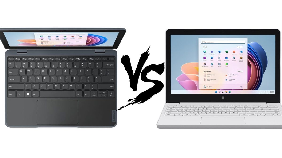 Lenovo 100w Gen 4 frente a Surface Laptop SE