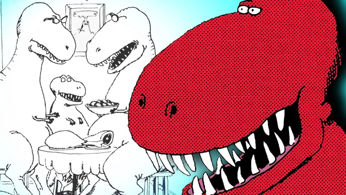 Los 10 cómics de dinosaurios más divertidos de Far Side protagonizados por el Tiranosaurio Rex