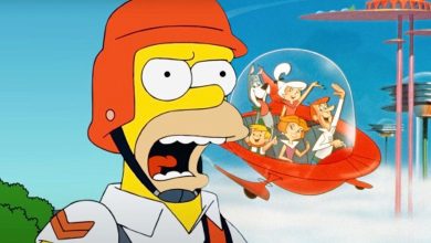 Los Simpson mezclados con los Supersónicos en el arte es un cruce sorprendentemente perfecto