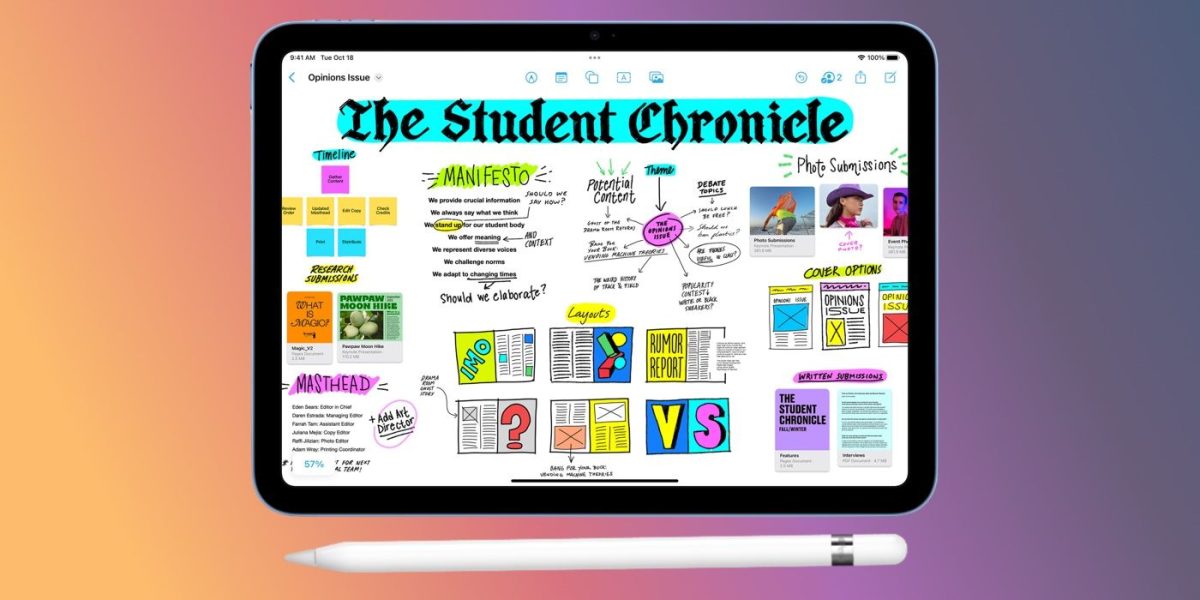 Los usuarios de iPad 10 deberán conectar un adaptador para conectar el Apple Pencil