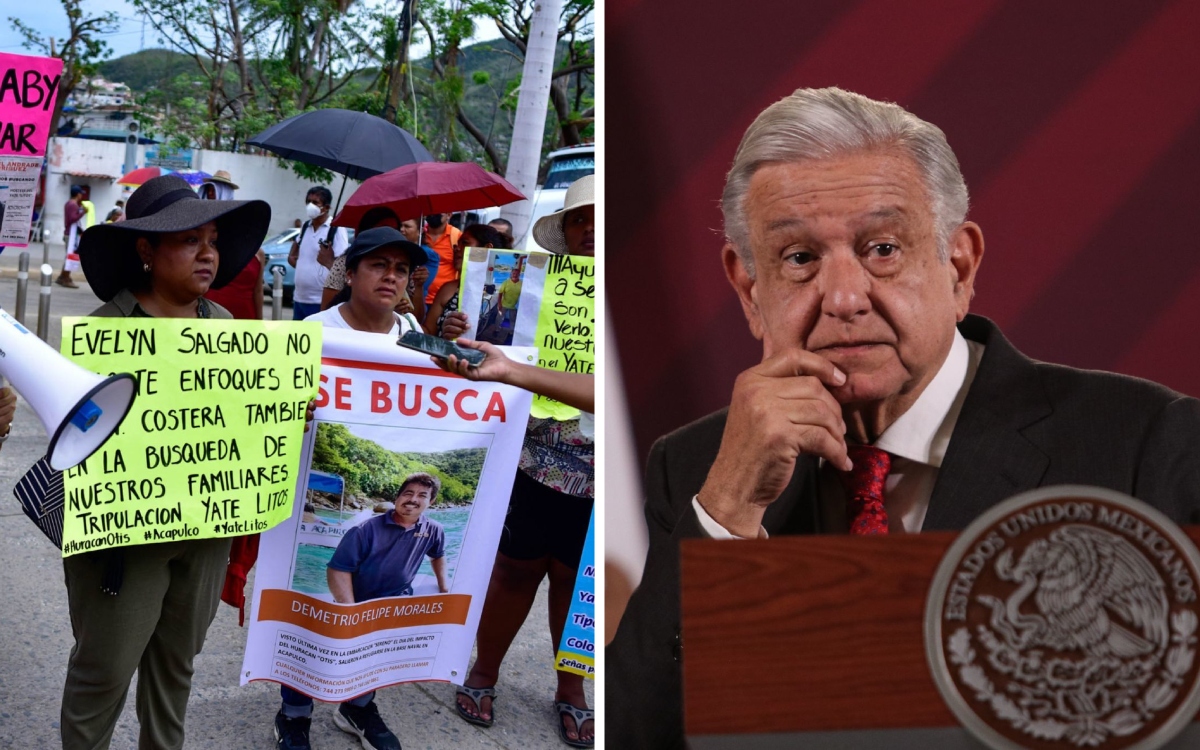 Mayoría de desaparecidos por Otis están en el mar: AMLO