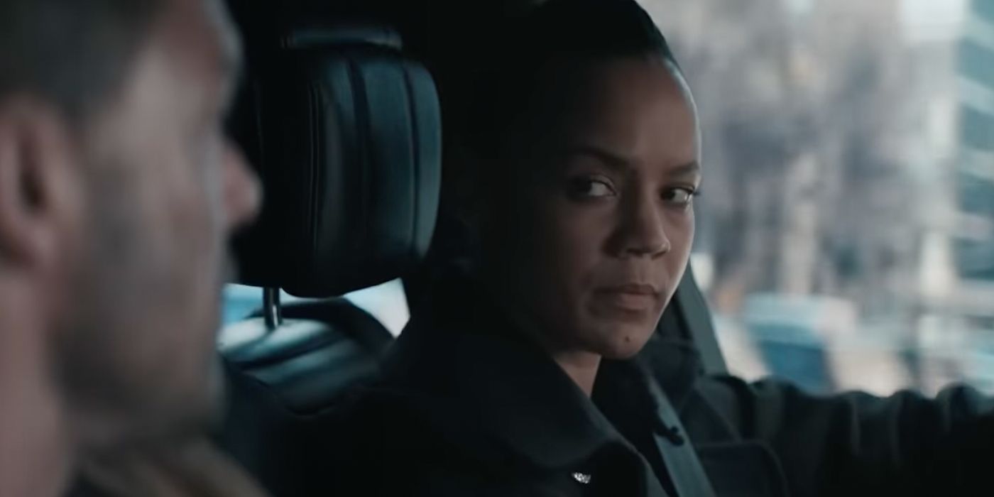 Maria Sten como Neagley y Alan Richtson como Jack Reacher en la temporada 2 de Reacher