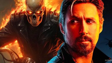 Ryan Gosling se convierte en el motorista fantasma perfecto en el ardiente arte del MCU