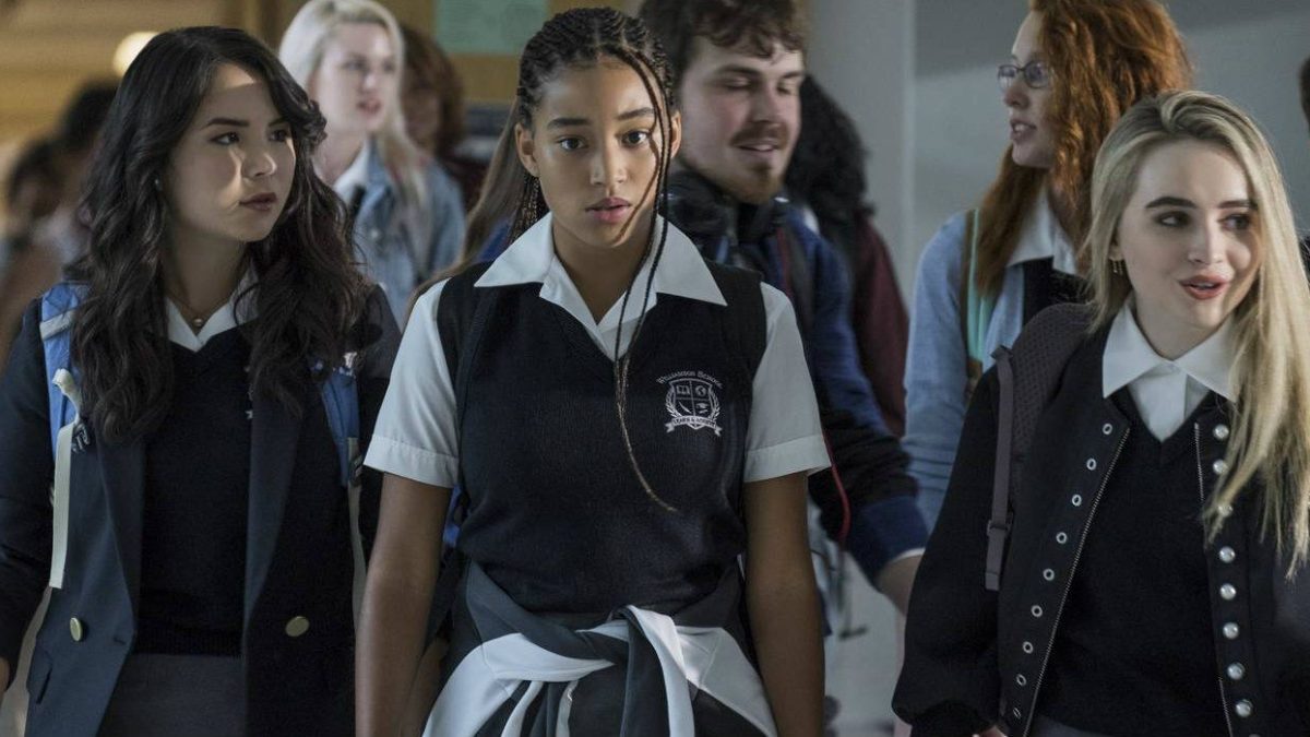 Amandla Stenberg and Sabrina Carpenter in The Hate U Give
