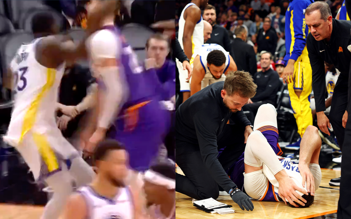 Video | NBA: Draymond Green golpea en la cara a Nurkic y lo deja tendido