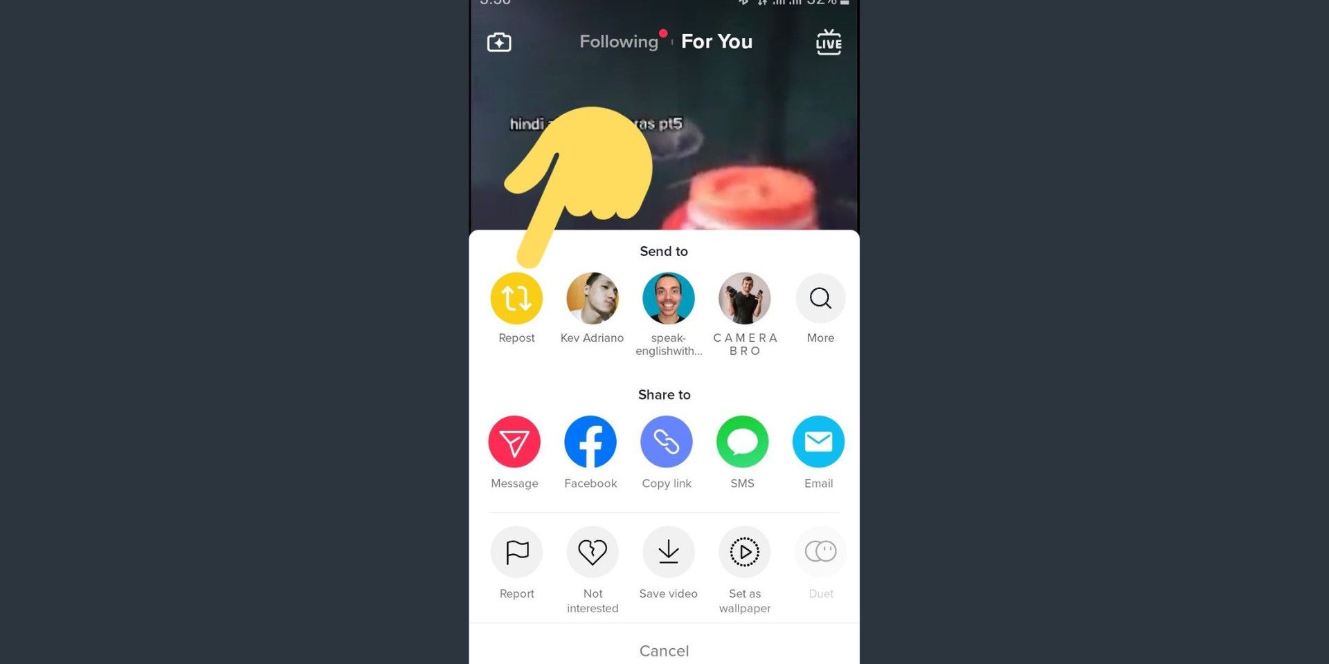 Volver a publicar en TikTok: ¿Qué sucede cuando presionas el botón Volver a publicar?
