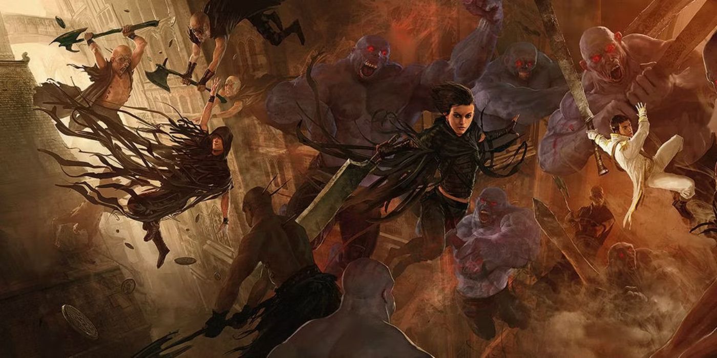 Mistborn Vin luchando contra la portada de Koloss