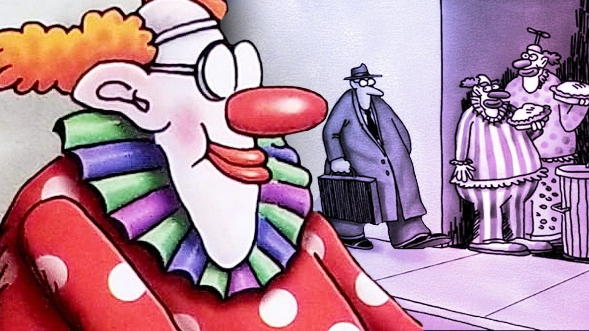 12 cómics de Far Side más divertidos que demuestran que está obsesionado con los payasos