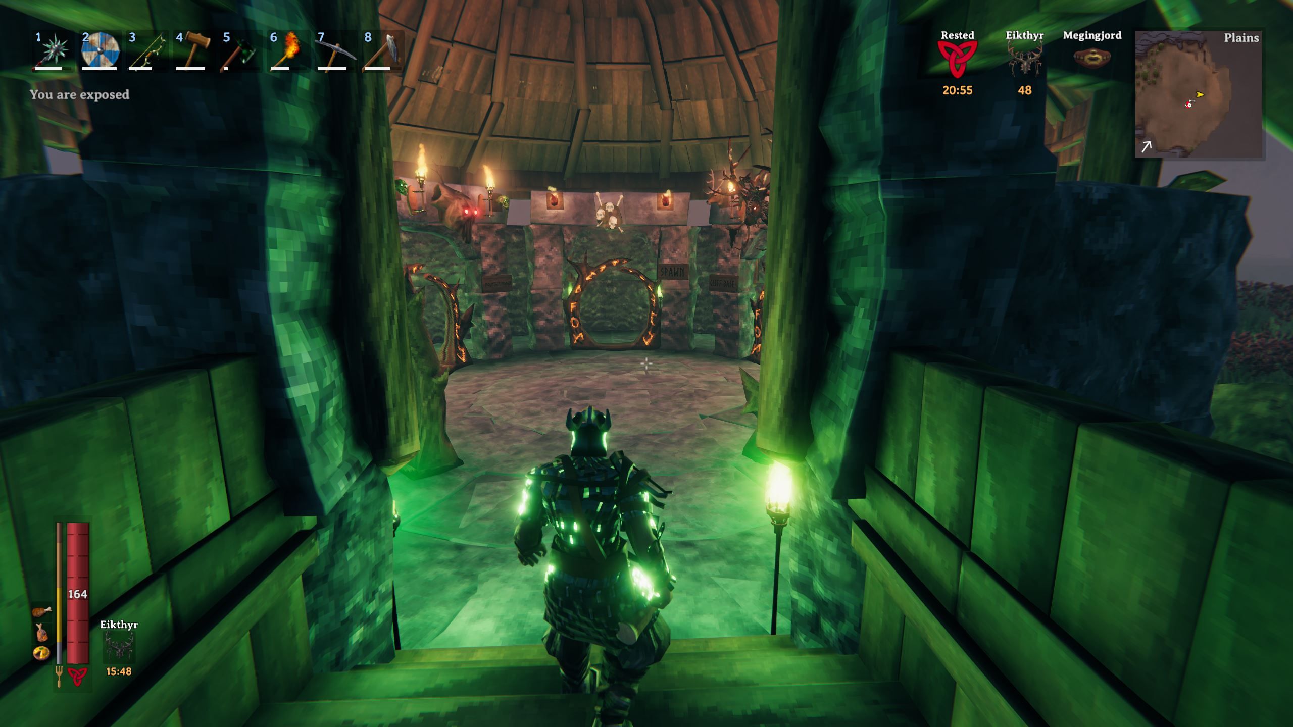 Entrada al centro de Valheim Fast Travel Hub