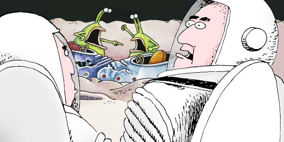 Los 10 cómics más divertidos de Far Side donde los astronautas hacen un descubrimiento inquietante