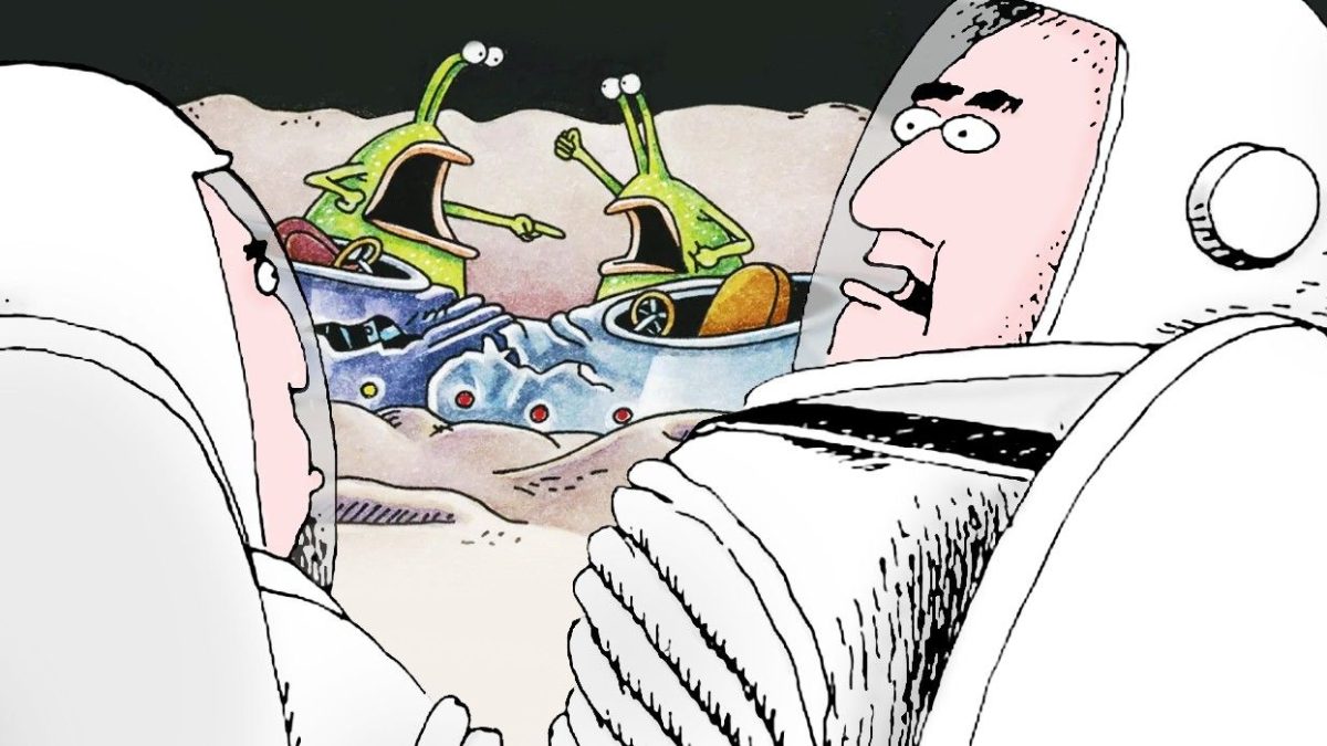 Los 10 cómics más divertidos de Far Side donde los astronautas hacen un descubrimiento inquietante