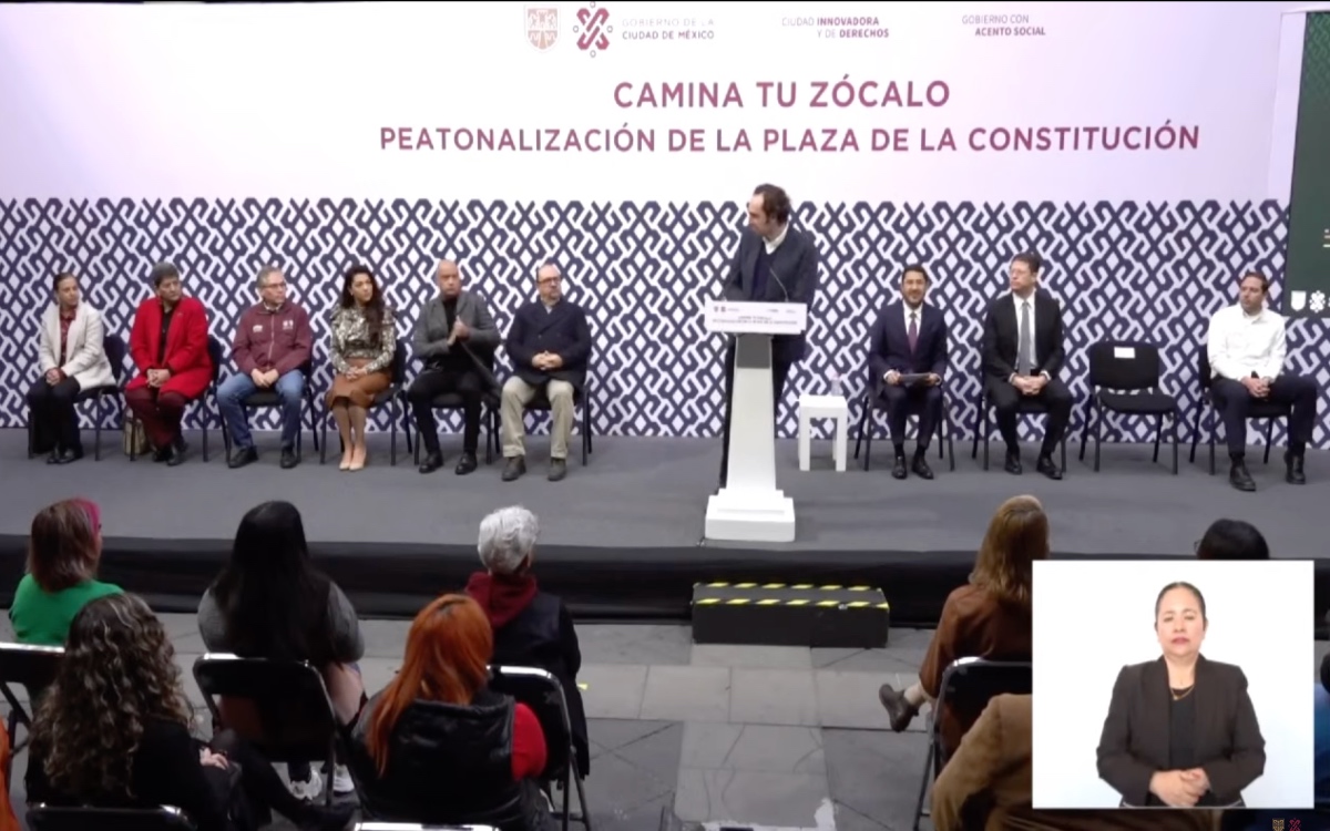 Adiós a los carros; el Zócalo de la CDMX será peatonal