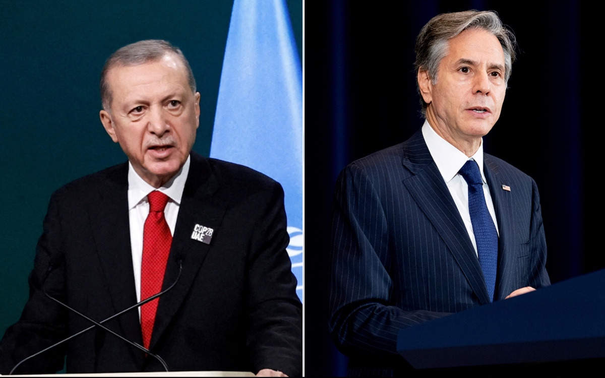 Blinken llega a Estambul en la primera escala de su gira regional dedicada a Gaza