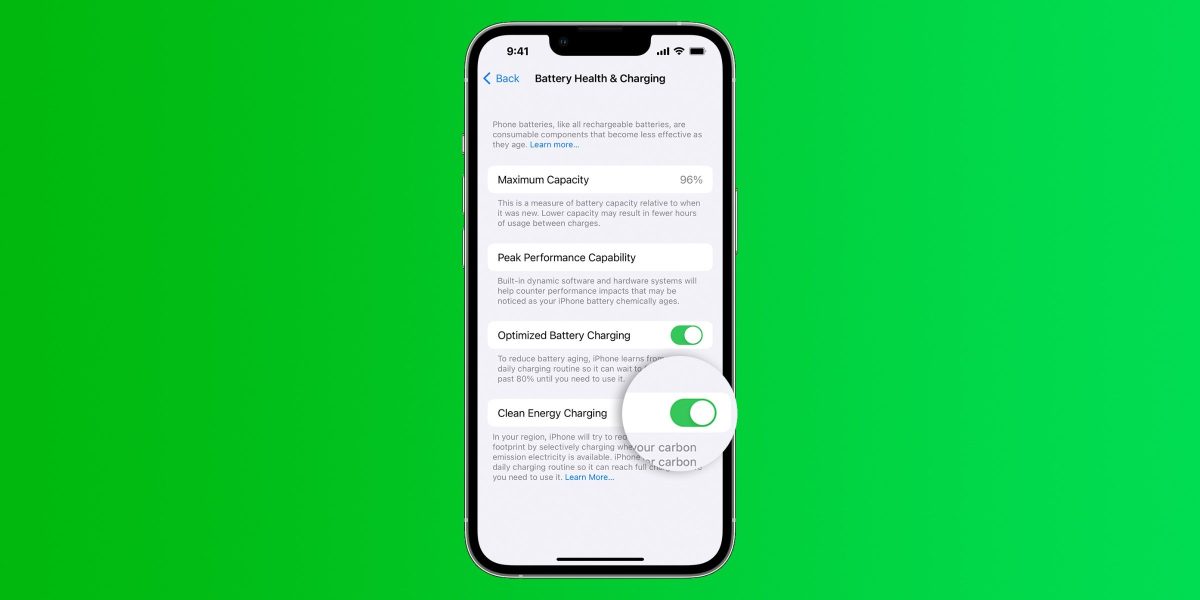 Carga de energía limpia en iPhone: qué significa y cómo apagarla