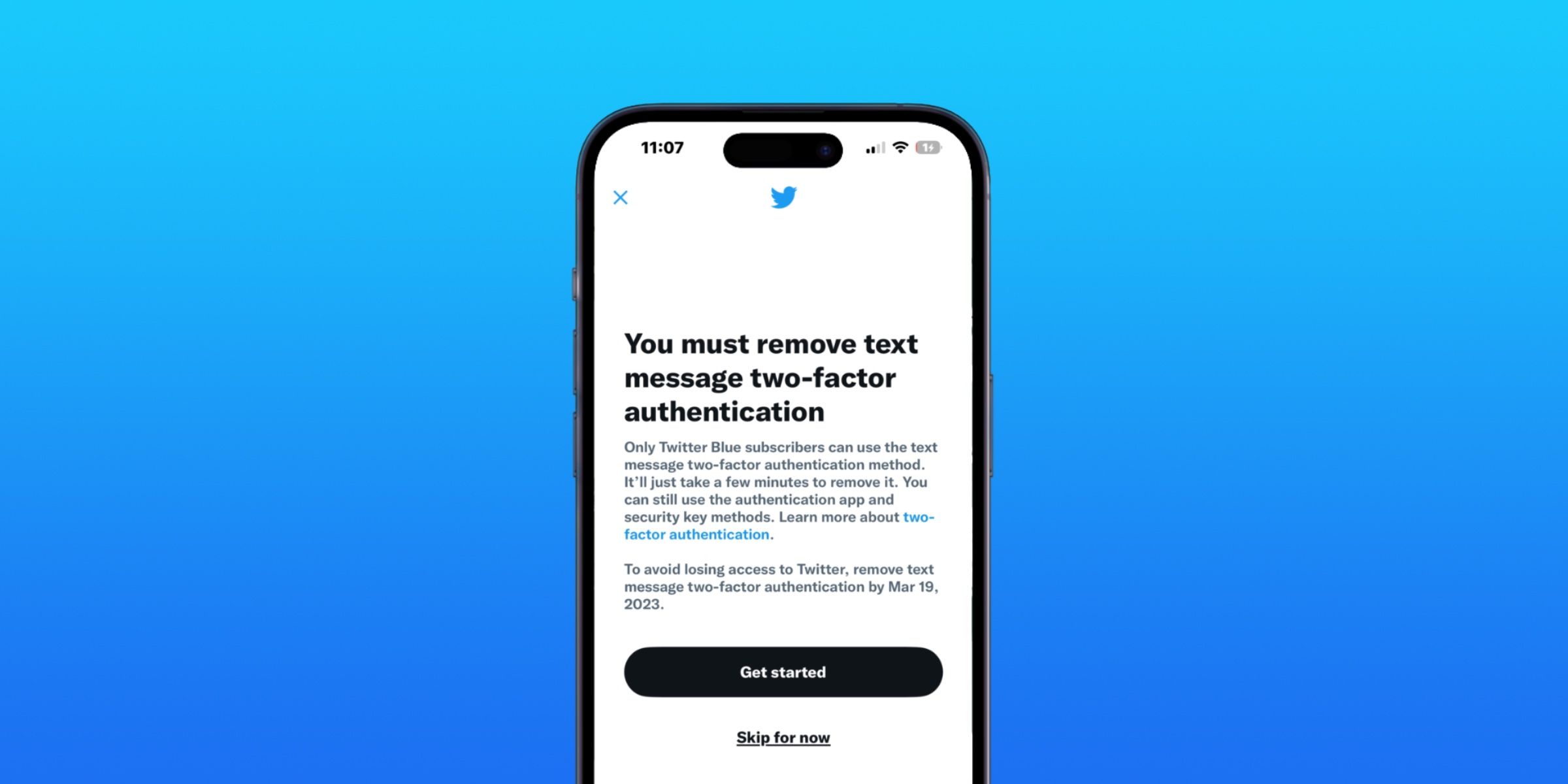 Cómo proteger su cuenta de Twitter con 2FA sin comprar Blue