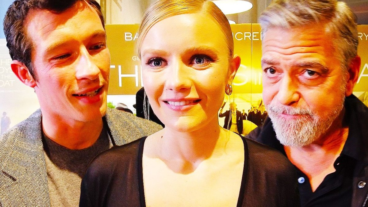 Cuentos de la alfombra roja de los chicos del barco: George Clooney, Callum Turner, Hadley Robinson y más
