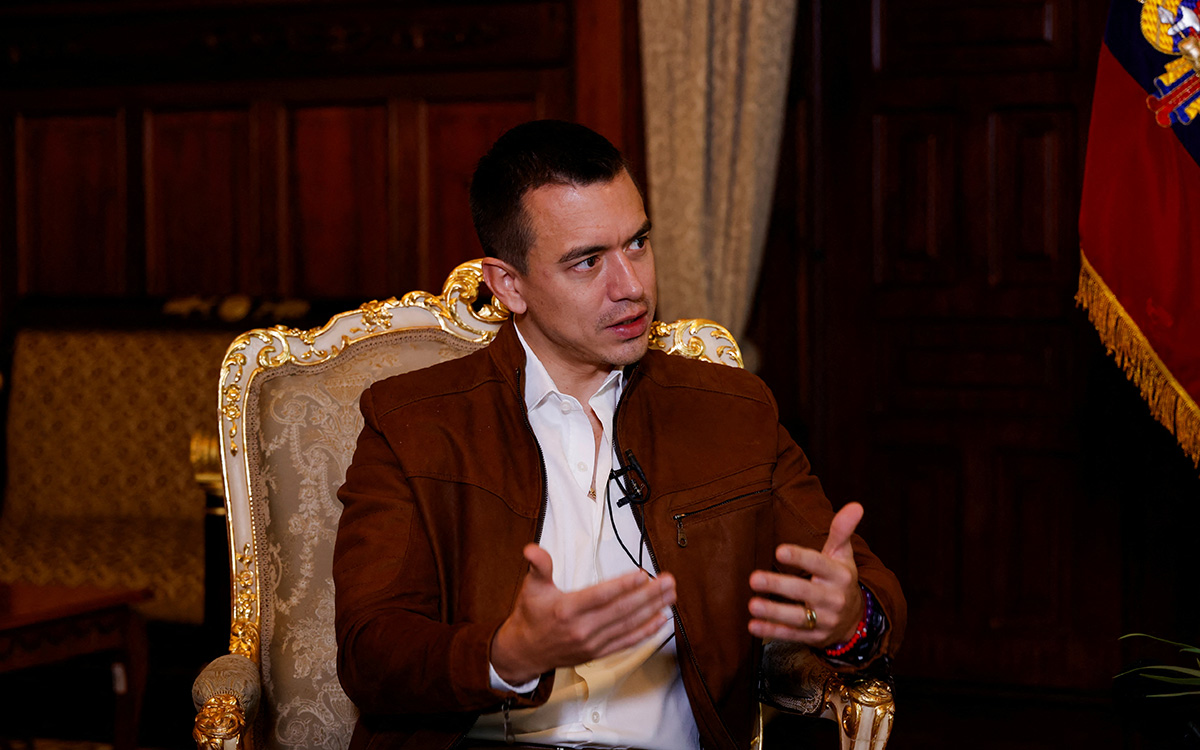 Daniel Noboa: Ecuador está en ‘estado de guerra’