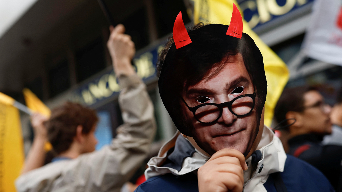 Demostración de fuerza en Argentina contra las reformas del Gobierno Milei
