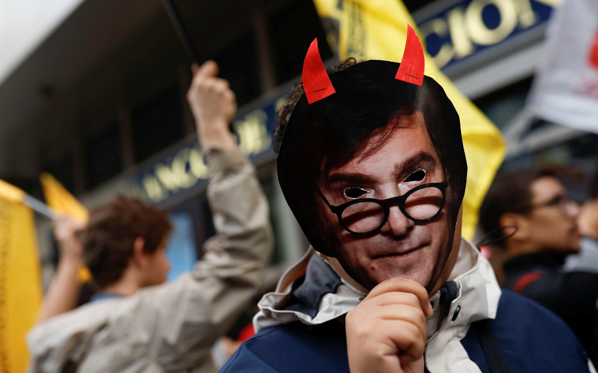 Demostración de fuerza en Argentina contra las reformas del Gobierno Milei