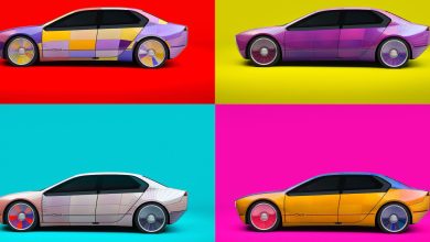 El i Vision Dee de BMW es un sedán eléctrico inspirado en el metaverso que cambia de color