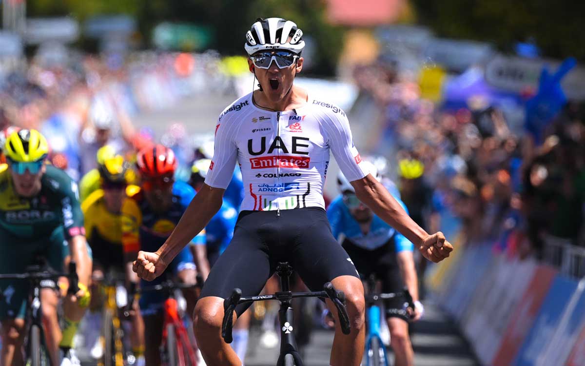 El mexicano Isaac del Toro gana la segunda etapa del australiano Santos Tour Down Under
