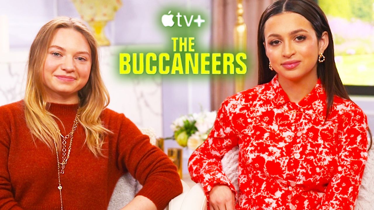 Entrevista de los Buccaneers: Josie Totah y Mia Threapleton sobre el romance de Mabel y Honoria