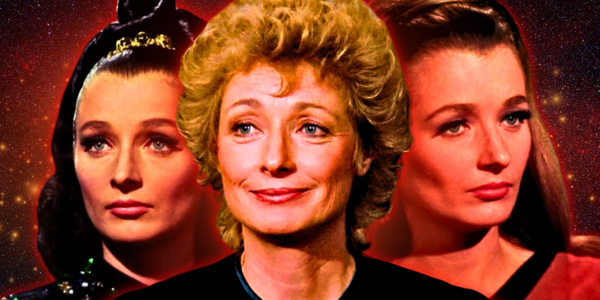 Explicación de los 3 personajes de Star Trek TOS y TNG de Diana Muldaur